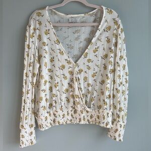 Lucky Brand Wrap Top